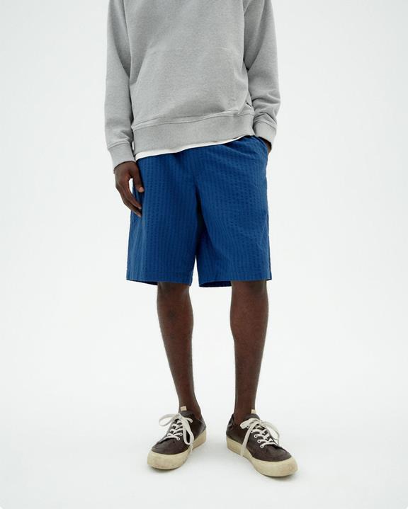 Shorts Seersucker Bermuda Gasper Blue via Shop Like You Give a Damn