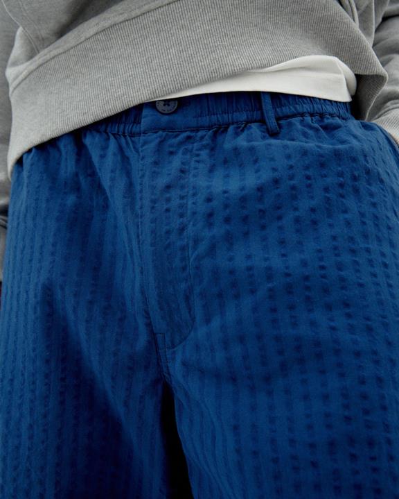 Shorts Seersucker Bermuda Gasper Blue from Shop Like You Give a Damn
