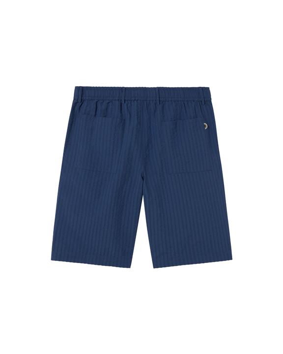 Shorts Seersucker Bermuda Gasper Blue from Shop Like You Give a Damn