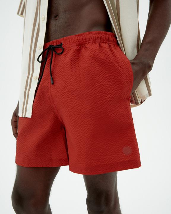 Badpak Seersucker Limpopo Rood from Shop Like You Give a Damn