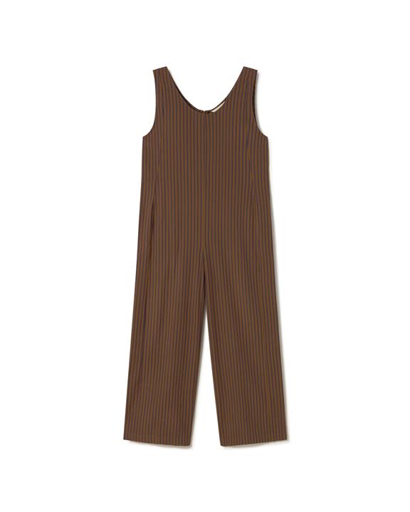 Jumpsuit Los Janis Bruin Gestreept from Shop Like You Give a Damn