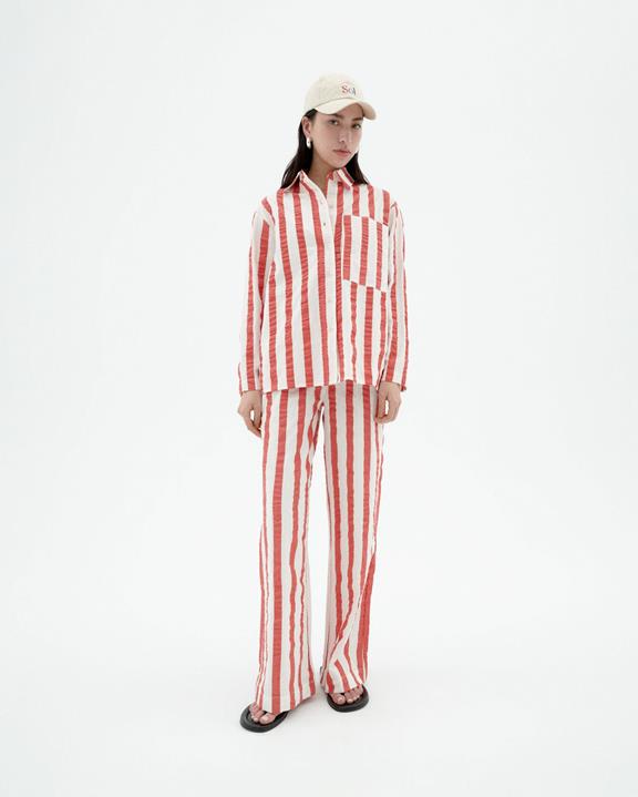 Broek Seersucker Manolita Gestreept from Shop Like You Give a Damn