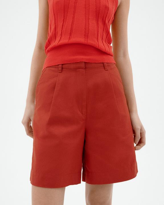 Shorts Bermuda Pincet Lia Rood from Shop Like You Give a Damn