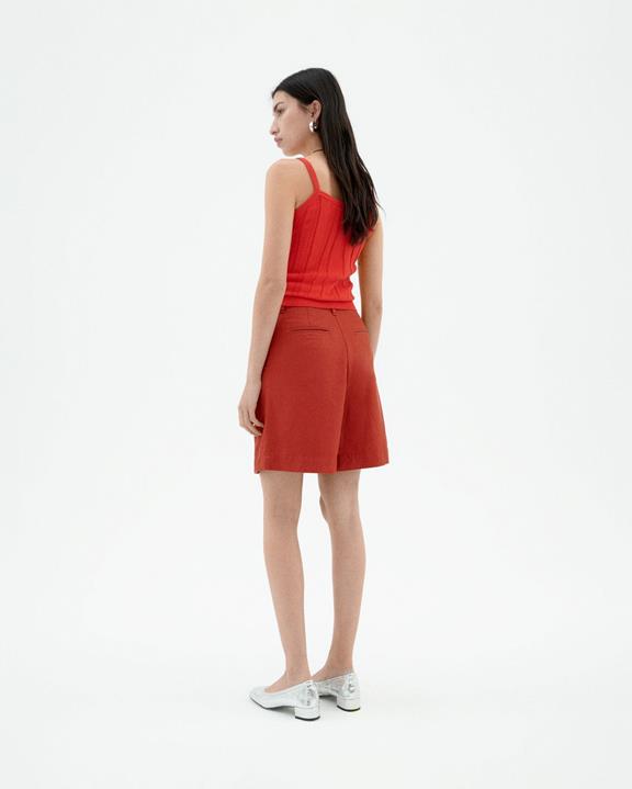 Shorts Bermuda Pincet Lia Rood from Shop Like You Give a Damn