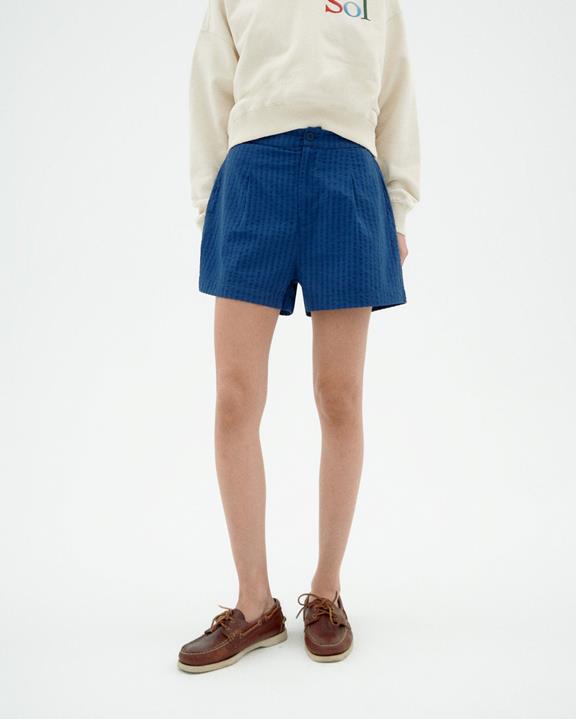 Shorts Narciso Blauw via Shop Like You Give a Damn
