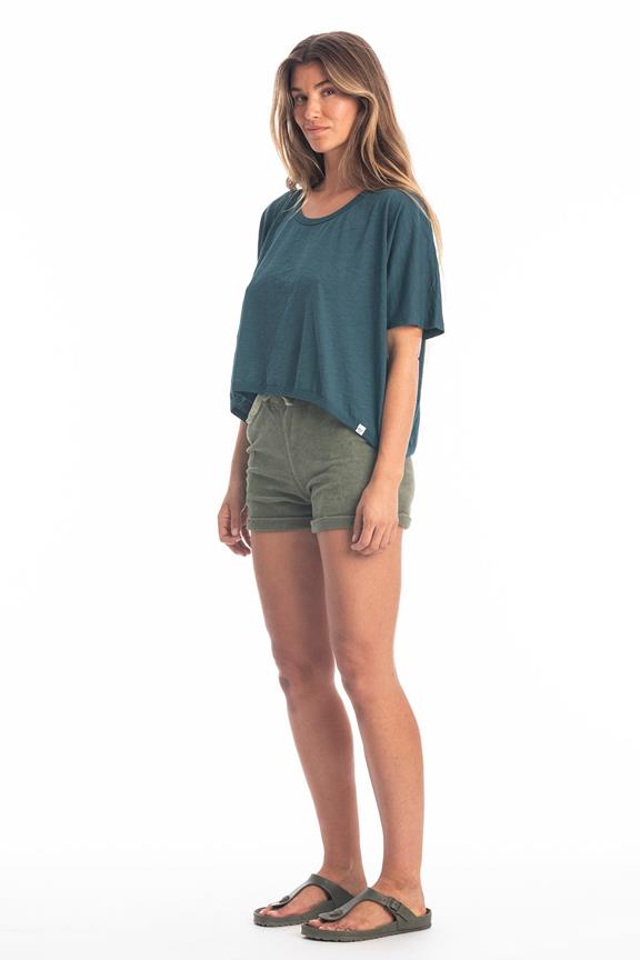 Top Square Jeans Blauw via Shop Like You Give a Damn