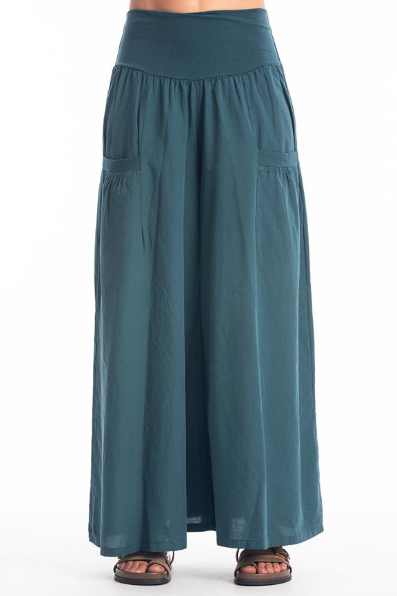Rok Broek Funky Oceaanblauw via Shop Like You Give a Damn