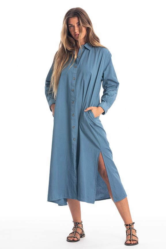 Shirt Jurk Safari Jeans Blauw via Shop Like You Give a Damn