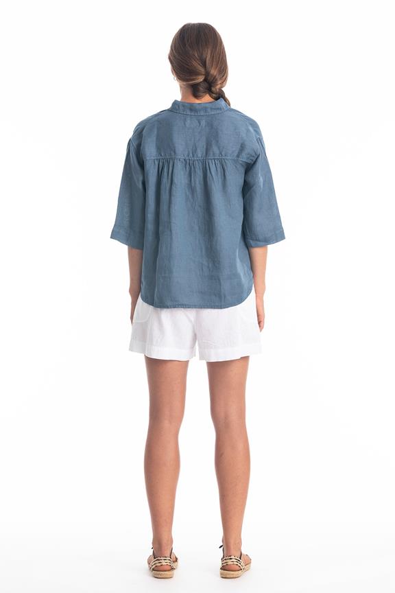 Blouse Zomer Jeans Blauw from Shop Like You Give a Damn