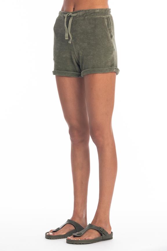 Shorts Terry Saona Khaki via Shop Like You Give a Damn