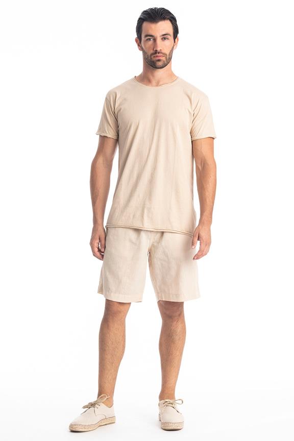 T-Shirt Ronde Wilde Hals Zandbruin via Shop Like You Give a Damn