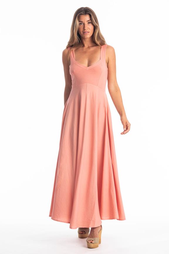 Jurk Madonna Coral Clay Perzik via Shop Like You Give a Damn