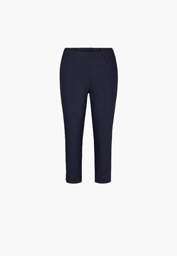 Broek Elizabeth Slim Capri Ml Marineblauw via Shop Like You Give a Damn