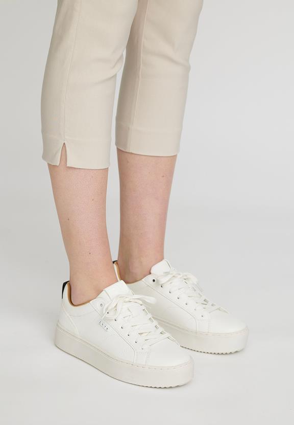 Broek Elizabeth Slim Capri Ml Grijs Zand from Shop Like You Give a Damn