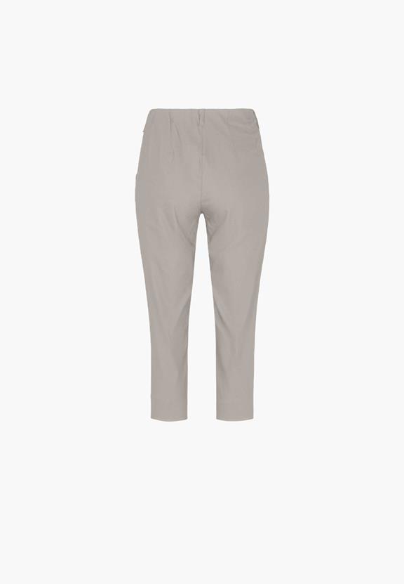 Broek Elizabeth Slim Capri Ml Grijs Zand from Shop Like You Give a Damn