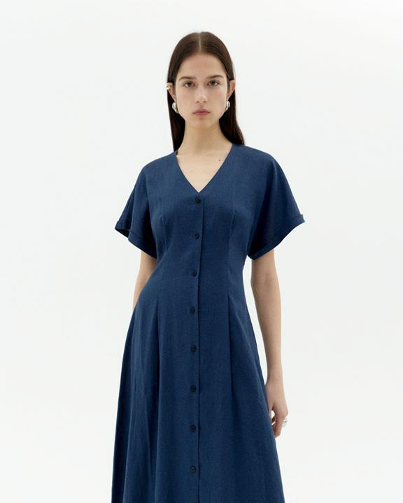 Jurk Met Getailleerde Taille Laura Marineblauw from Shop Like You Give a Damn