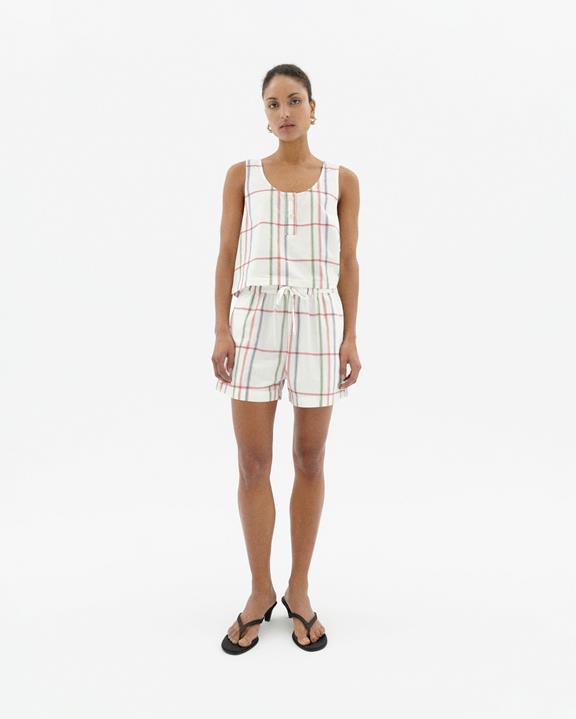 Shorts Geruit Geranium Multicolor from Shop Like You Give a Damn