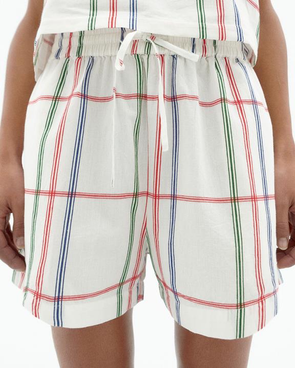 Shorts Geruit Geranium Multicolor from Shop Like You Give a Damn