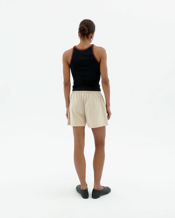 Shorts Patched Geranium Ecru from Shop Like You Give a Damn