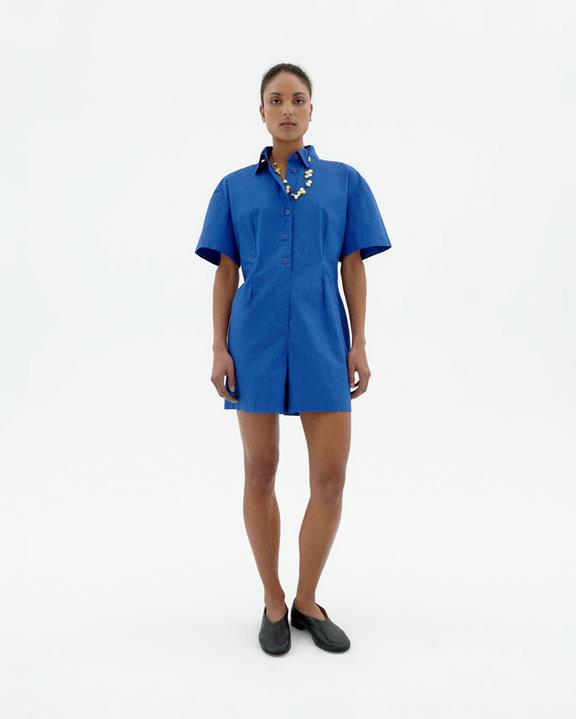 Playsuit Roberta Blauw via Shop Like You Give a Damn