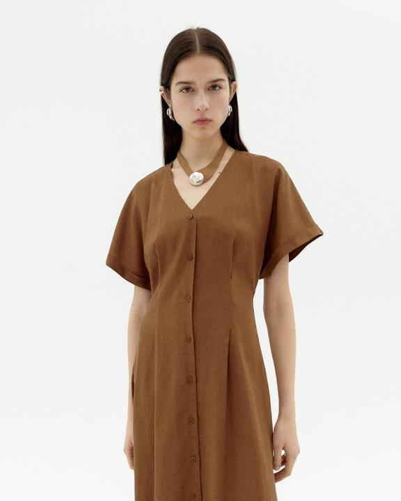 Jurk Met Getailleerde Taille Laura Brown from Shop Like You Give a Damn