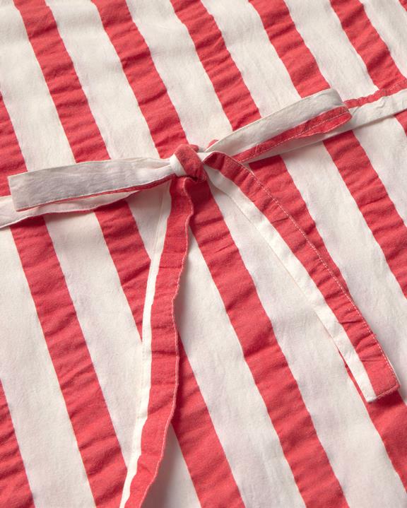 Jurk Seersucker Cecile Gestreept Rood from Shop Like You Give a Damn