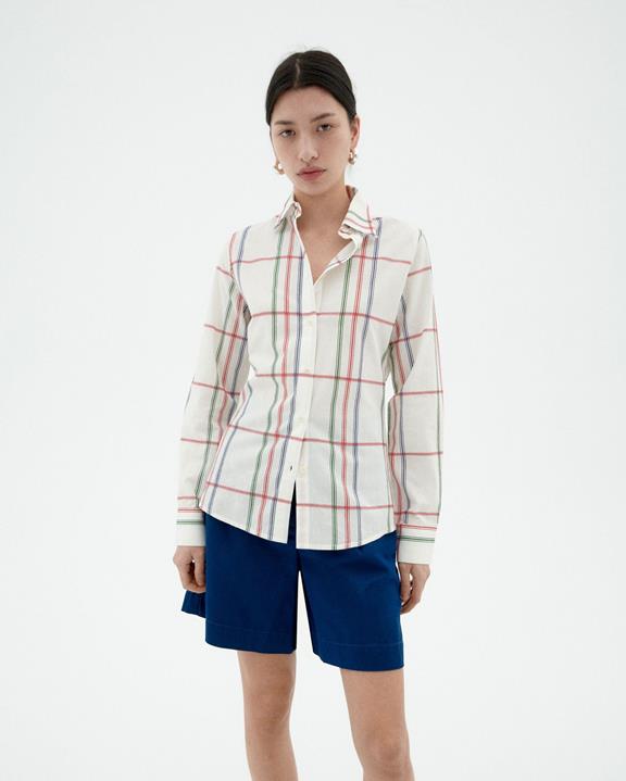 Overhemd Katha Geruit Multicolor via Shop Like You Give a Damn