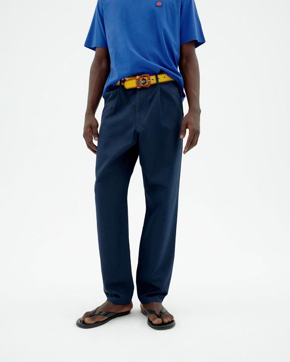 Broek Moero Marineblauw via Shop Like You Give a Damn