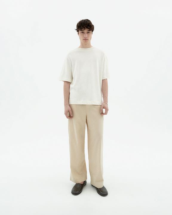 Broek Los Patched Marcelo Ecru from Shop Like You Give a Damn