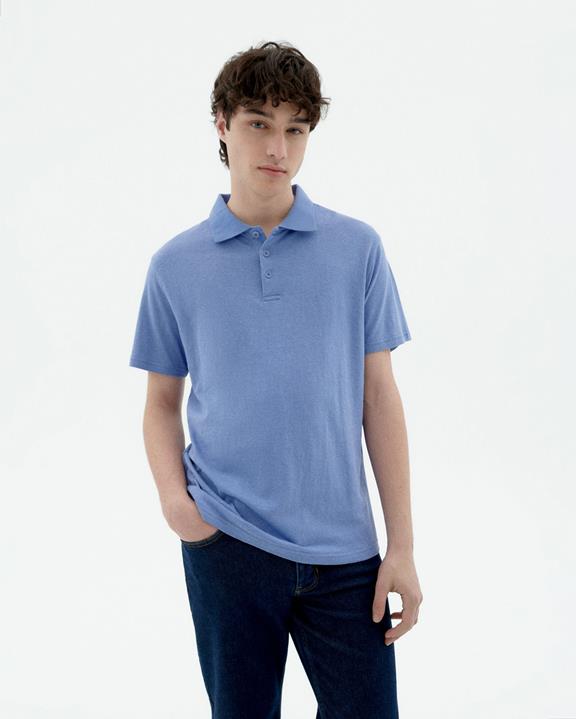 Poloshirt Lichtblauw via Shop Like You Give a Damn