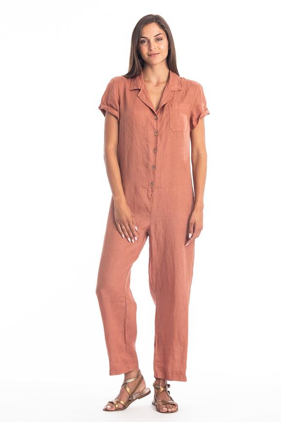 Jumpsuit Portofino Brons via Shop Like You Give a Damn