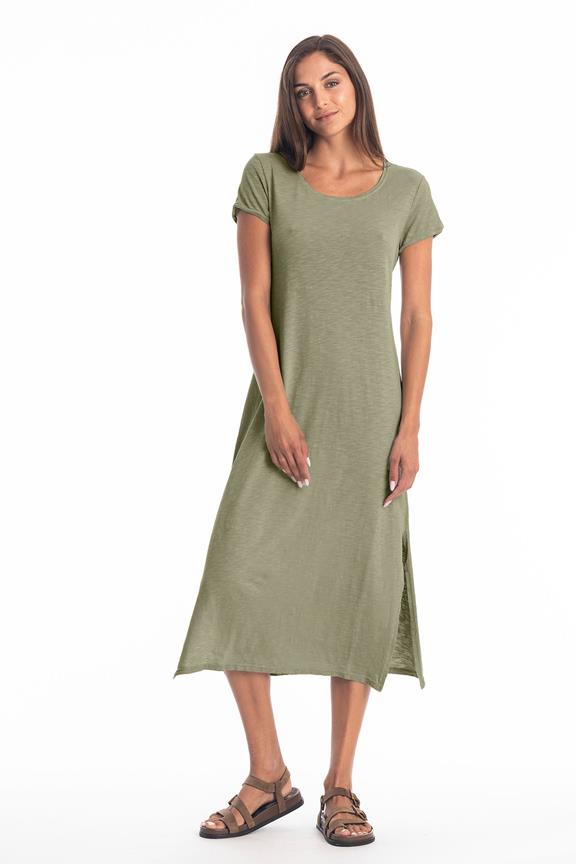Jurk Uma Khaki via Shop Like You Give a Damn
