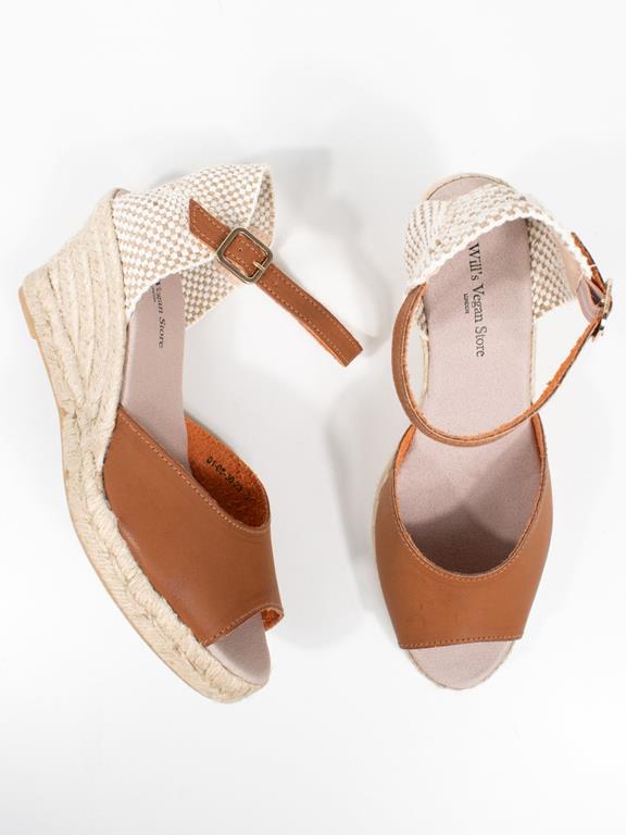 Wedges Espadrille Tan Canvas from Shop Like You Give a Damn