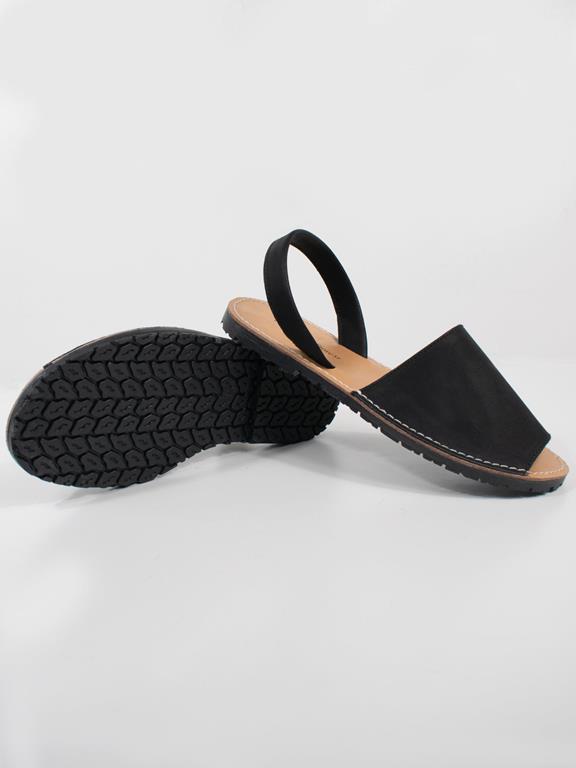 Platte Sandalen Zwart from Shop Like You Give a Damn