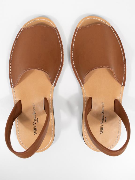 Platte Sandalen Bruin from Shop Like You Give a Damn