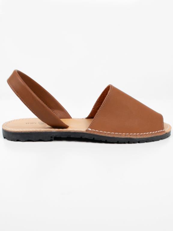 Platte Sandalen Bruin from Shop Like You Give a Damn