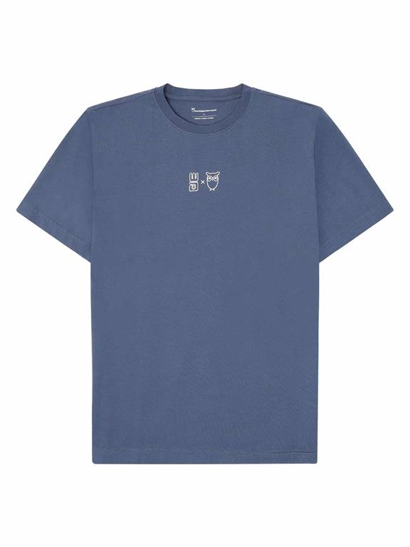 T-Shirt Met Print Op De Borst, Logo In Blauw via Shop Like You Give a Damn