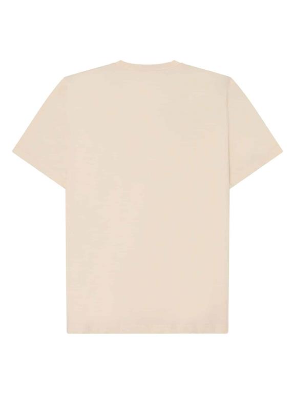 T-Shirt Met Borstprint Beige from Shop Like You Give a Damn