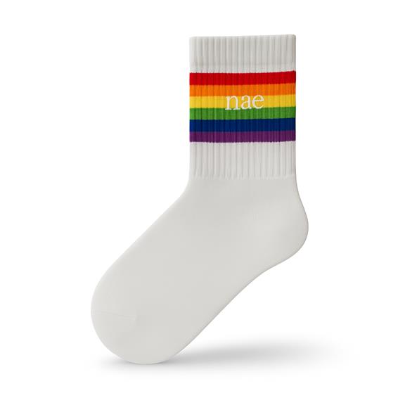 Sokken Pride Wit from Shop Like You Give a Damn