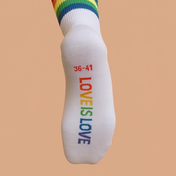 Sokken Pride Wit from Shop Like You Give a Damn