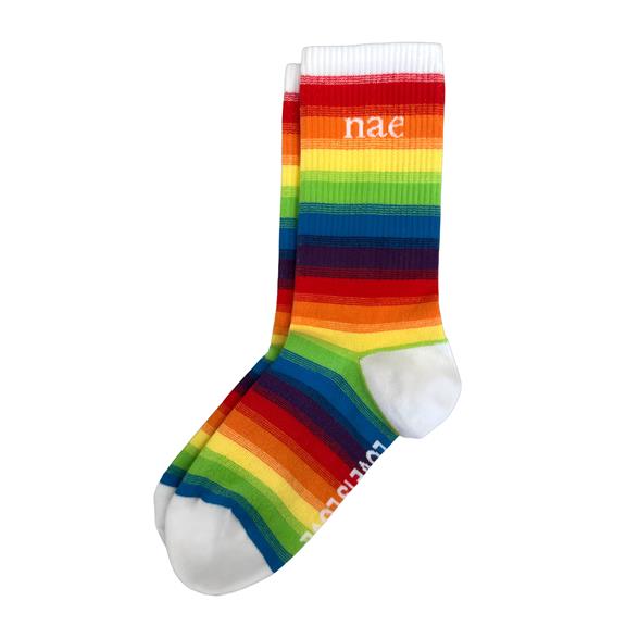 Sokken Regenboog Wit from Shop Like You Give a Damn