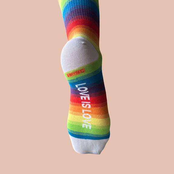Sokken Regenboog Wit from Shop Like You Give a Damn