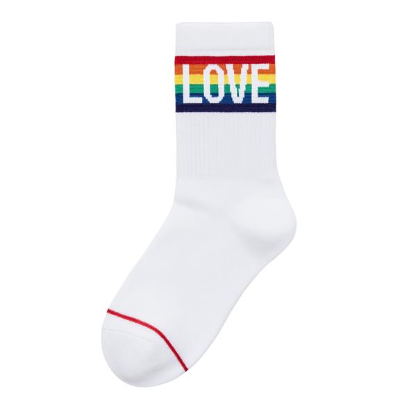 Sokken Liefde Is Liefde Wit from Shop Like You Give a Damn