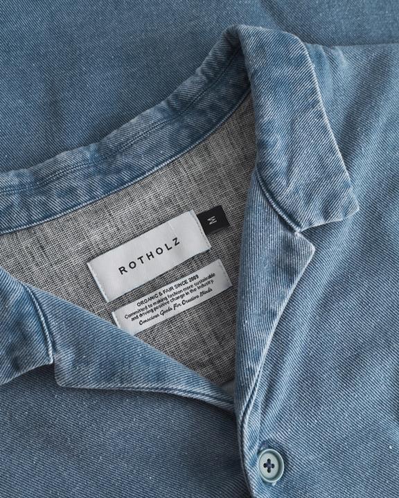 Shirt Lange Mouw Denim Blauw from Shop Like You Give a Damn