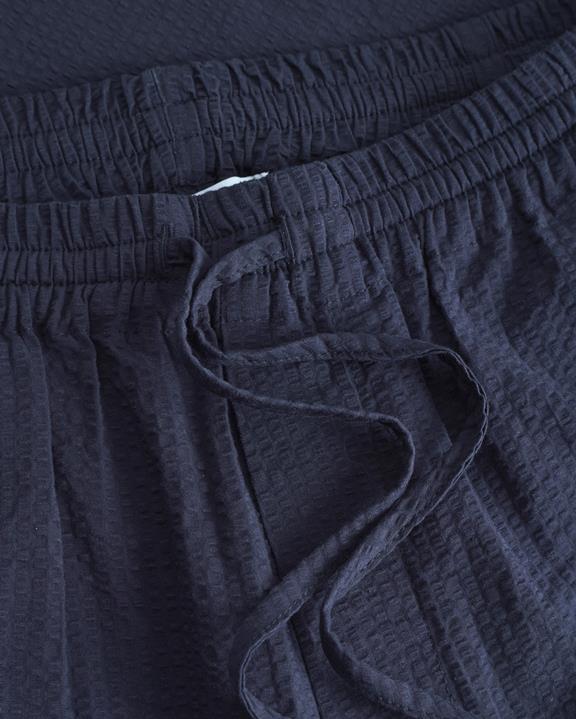 Broek Seersucker Marineblauw from Shop Like You Give a Damn