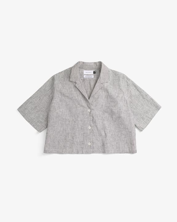 Shirt Cropped Bowling Grijs from Shop Like You Give a Damn