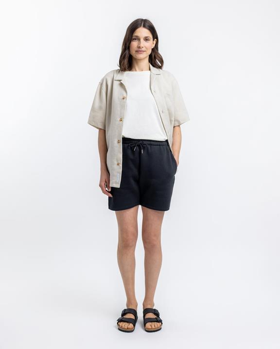 Sweatshorts Logo Zwart from Shop Like You Give a Damn