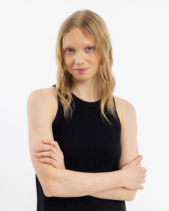 Jurk Midi Brei Zwart from Shop Like You Give a Damn