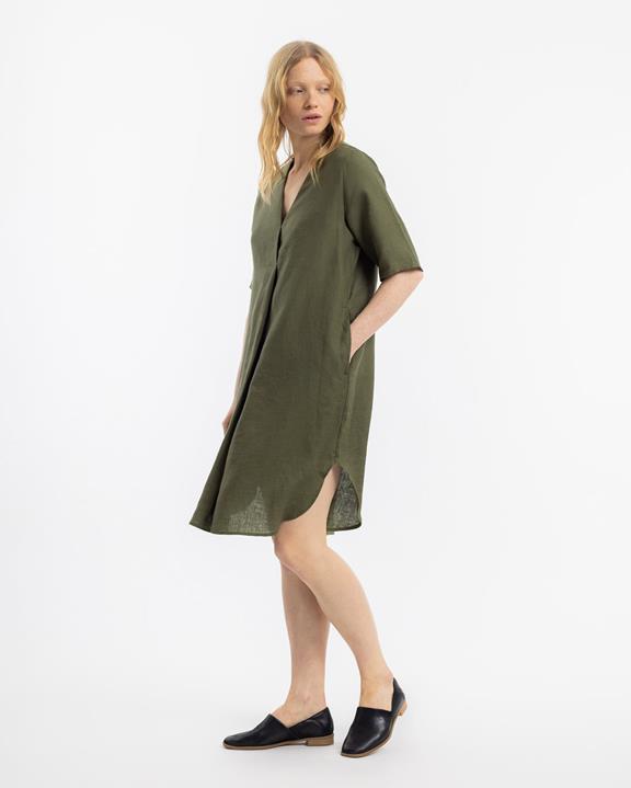 Jurk Kaftan Olijf from Shop Like You Give a Damn