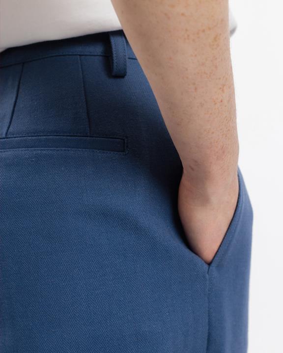 Broek Hoge Taille Blauw from Shop Like You Give a Damn